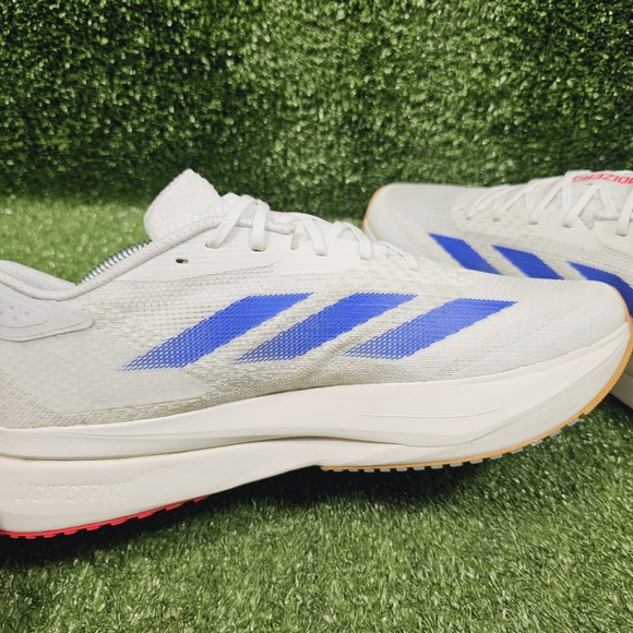 Adidas Adizero SL2 White Royal Blue Athletic Running Sneakers Mens Size 11.5 - Picture 6 of 9